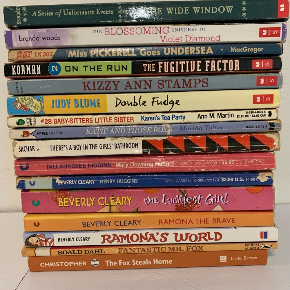 Lot of 16 Paperback Chapter Books Beverly Cleary Judy Blume Scholastic Misc